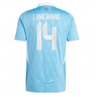 Camisa de time de futebol Bélgica Dodi Lukebakio #14 Replicas 2º Equipamento Europeu 2024 Manga Curta